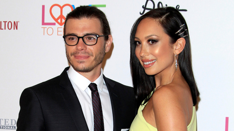 Matthew Lawrence and Cheryl Burke smiling together