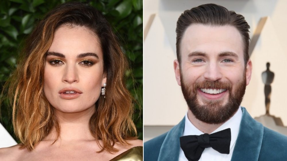 Lily James,  Chris Evans