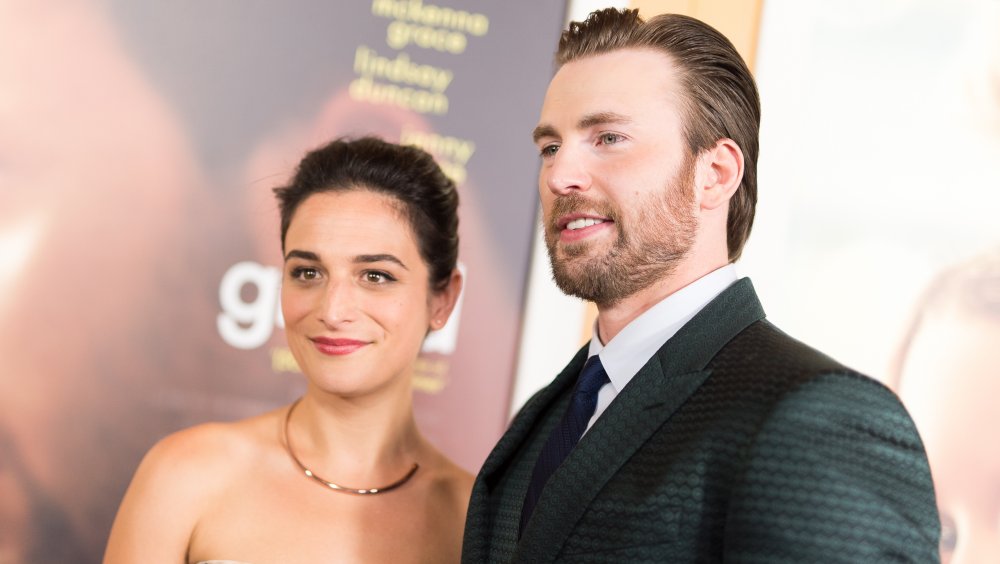 Jenny Slate  and Chris Evans at the premiere of Gifted 