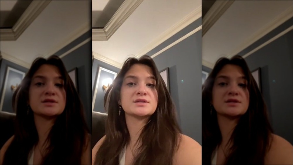 Claudia Conway talking on TikTok