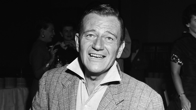 John Wayne smiling