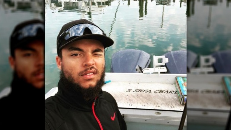 Connor Cruise on a boat in Clearwater, Florida