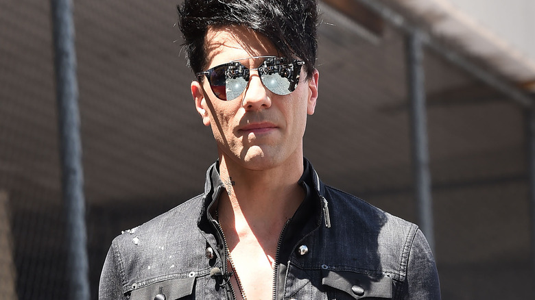 Criss Angel wearing sunglasses