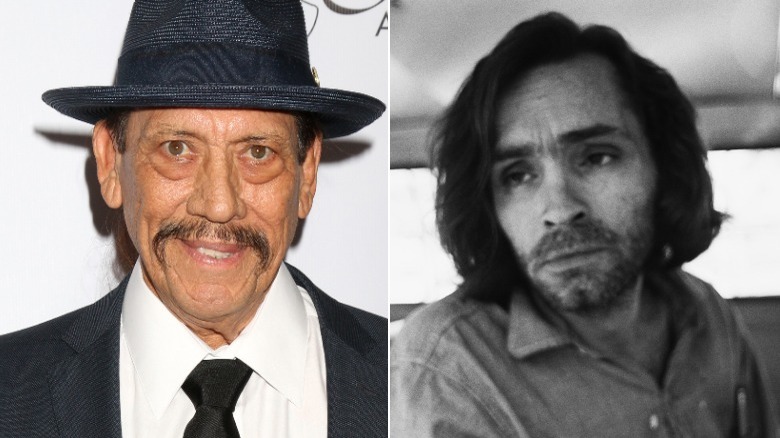 Danny Trejo, Charles Manson split image