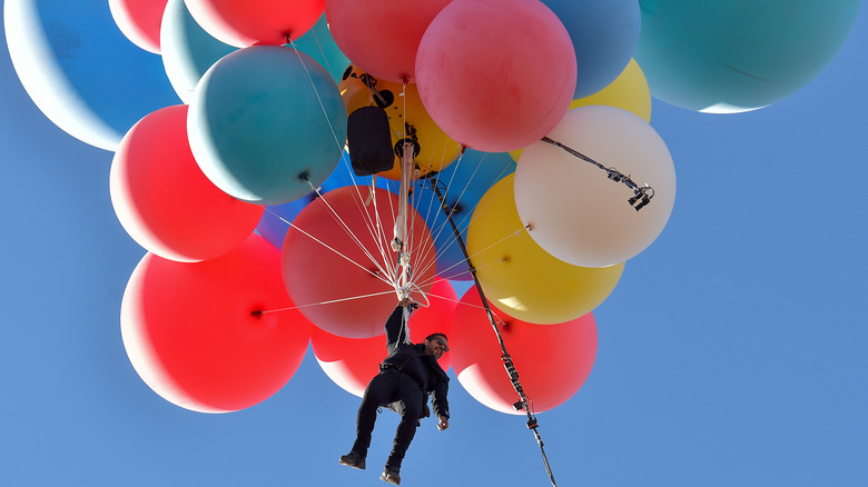 David Blaine during his Ascension stunt