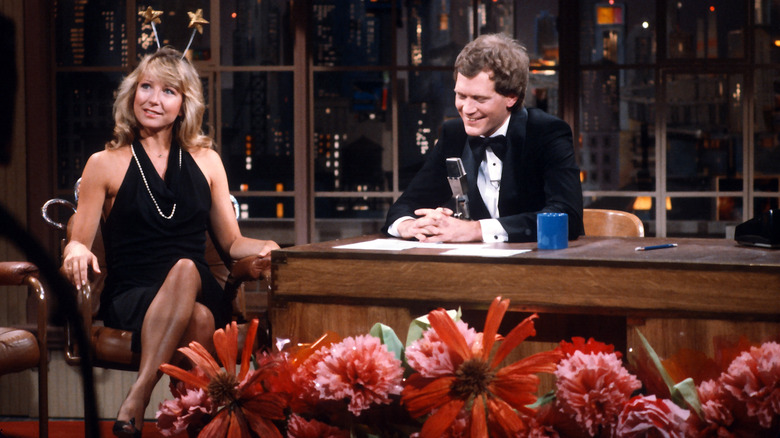 David Letterman and Teri Garr on talk show