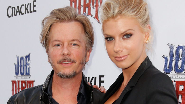 David Spade and Charlotte McKinney at Joe Dirt 2 premiere