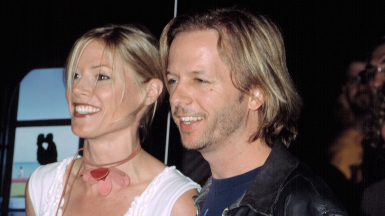 Julie Bowen and David Spade at premiere of Punch Drunk Love