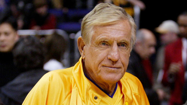 Jerry Van Dyke at Lakers game 