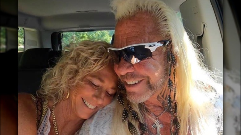 Duane Chapman and Francie Frane both smiling