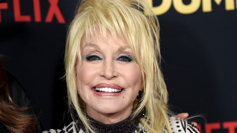 Dolly Parton smiling