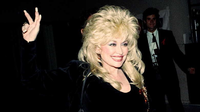 Dolly Parton smiling