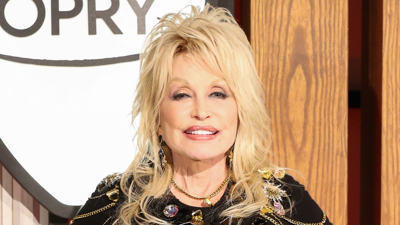 Dolly Parton smiling