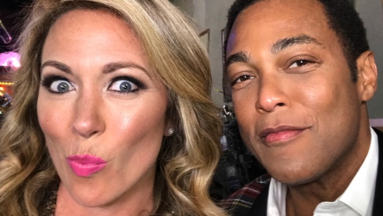 Don Lemon and Brooke Baldwin taking a selfie