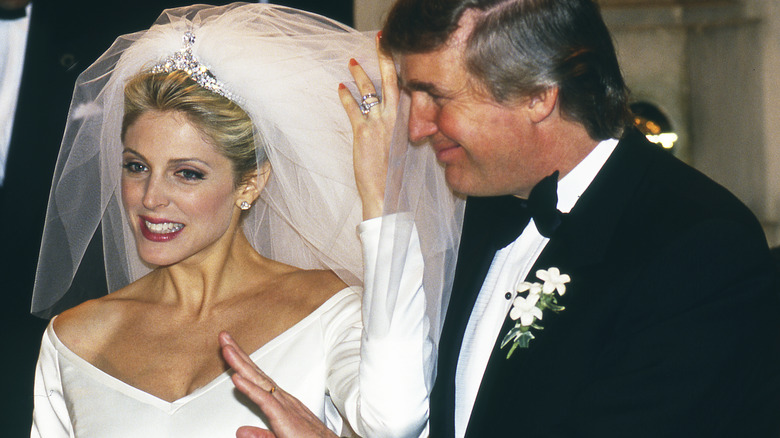 Donald Trump and Marla Maples' wedding day