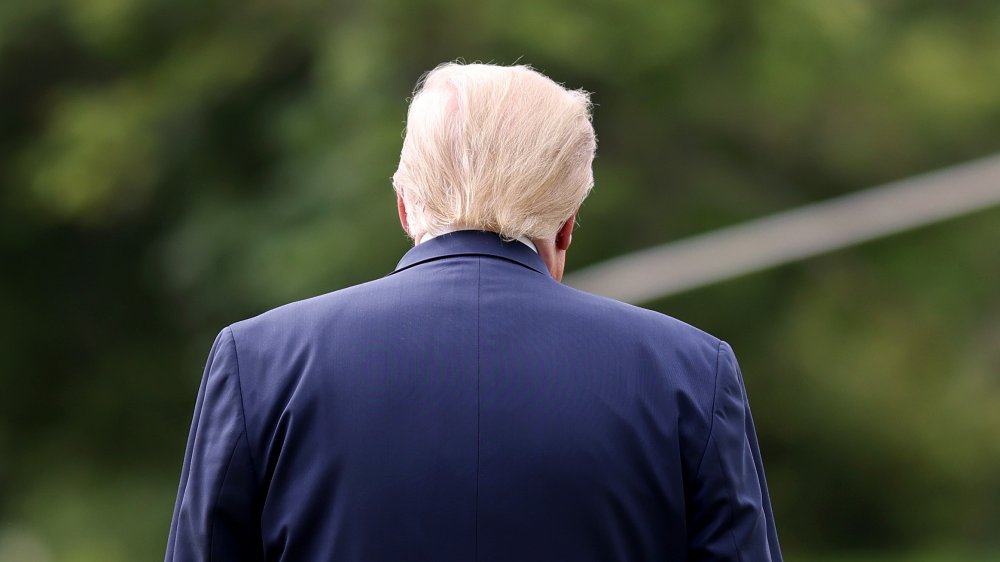 Donald Trump boarding Marine One at the White House 