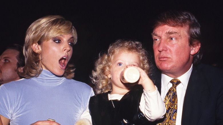 Marla Maples with Tiffany Trump and Donald Trump