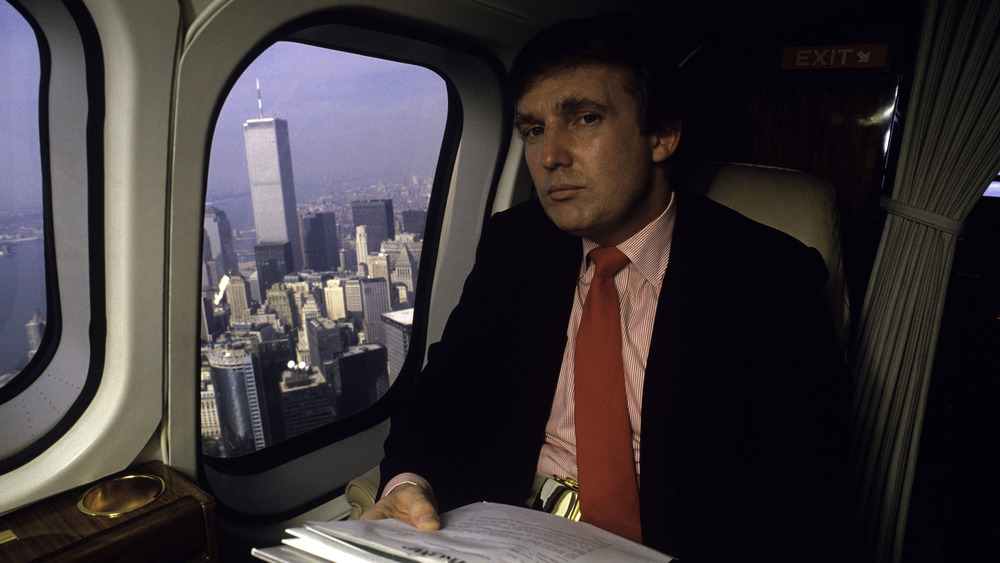 Donald Trump working and traveling in 1987