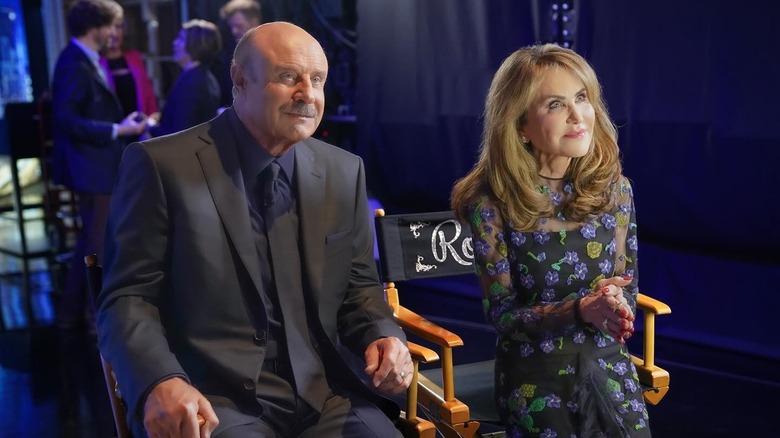 Dr. Phil and Robin McGraw on the set of Dr. Phil Primetime