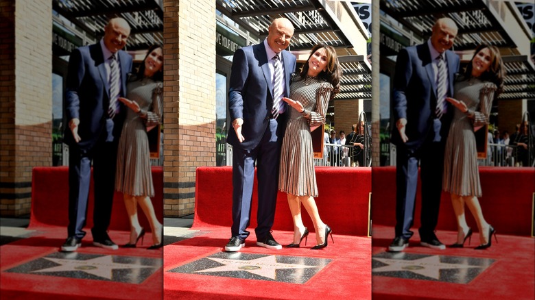 Dr. Phil and Robin McGraw at Hollywood Walk of Fame ceremony