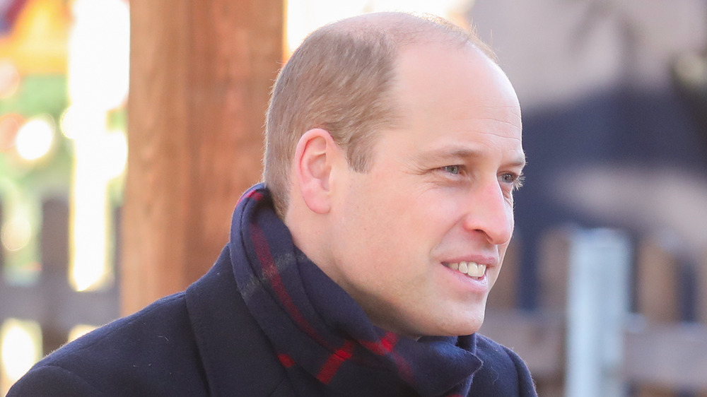 Prince William wearing a scarf