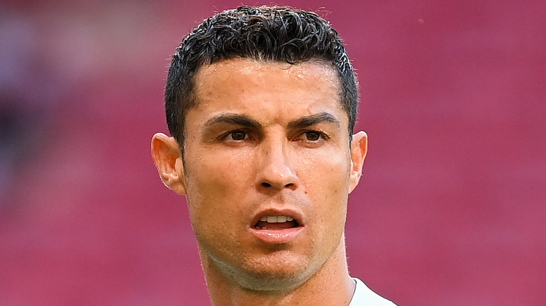 Cristiano Ronaldo playing soccer