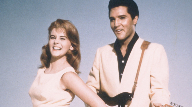 Elvis and Ann Margaret posing together