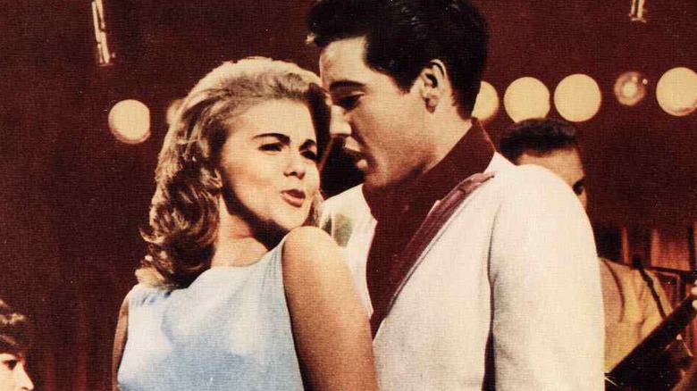 Ann-Margret and Elvis Presley dancing 
