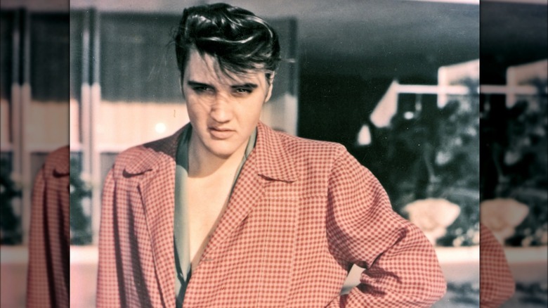 Elvis Presley posing