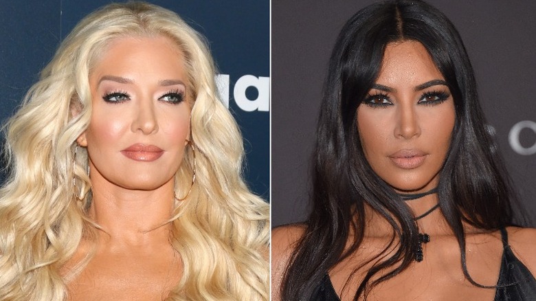 Erika Jayne and Kim Kardashian side by side