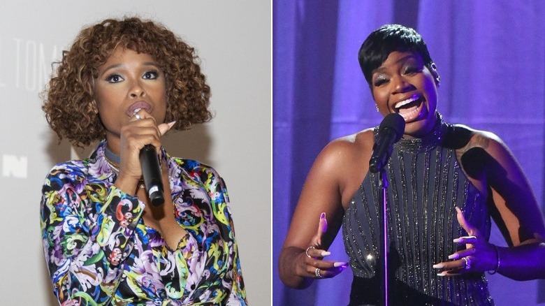 jennifer hudson and Fantasia Barrino split image