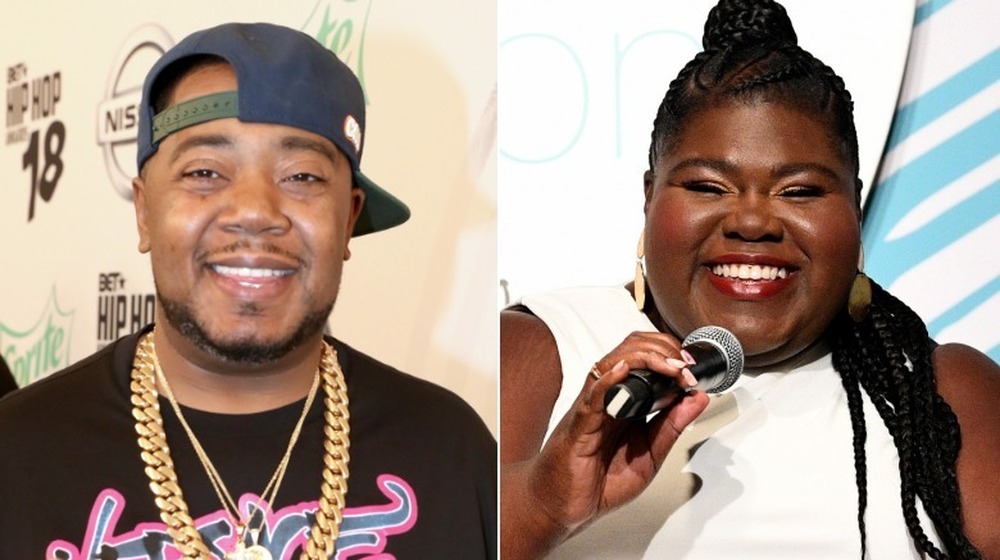 Twista, Gabourey Sidibe both smiling; split image