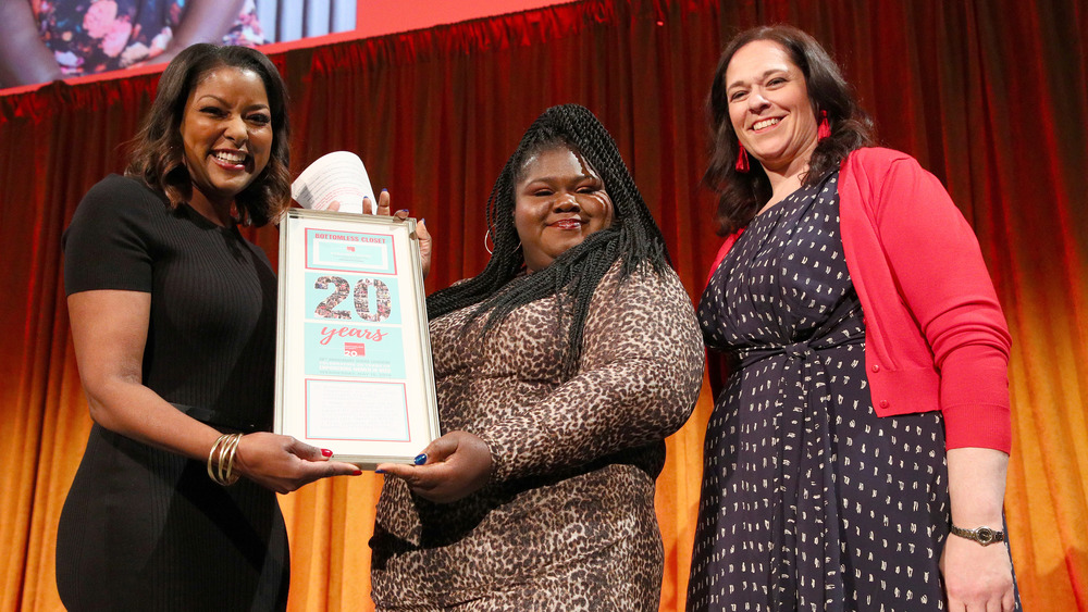 Gabourey Sidibe at awards ceremony