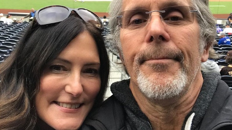 Gary Cole and wife Michelle Knapp posing for selfie