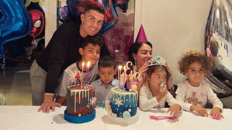 Cristiano Ronaldo and Georgina Rodriguez celebrating twins' birthday