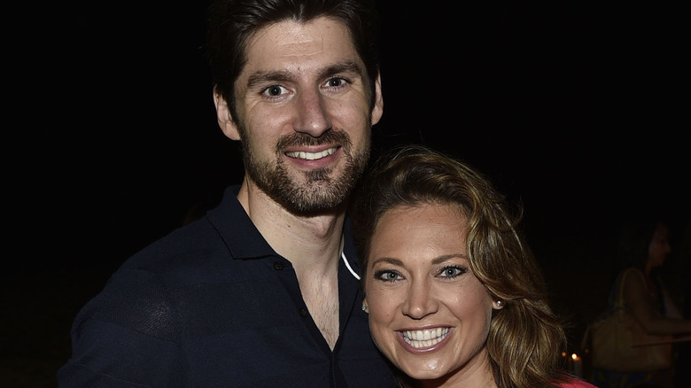 Ben Aaron, Ginger Zee posing