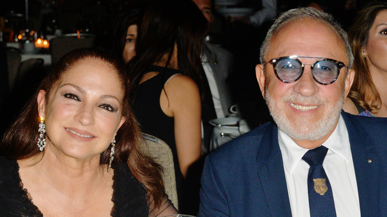 Gloria and Emilio Estefan, both smiling