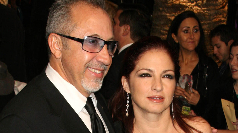 Emilio and Gloria Estefan, posing together