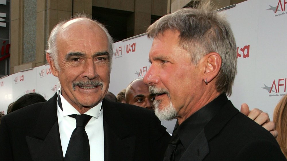 Sean Connery and Harrison Ford at the 34th AFI Life Achievement Award tribute