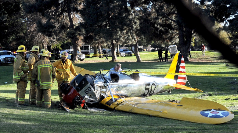 Harrison Ford 2015 plane crash image