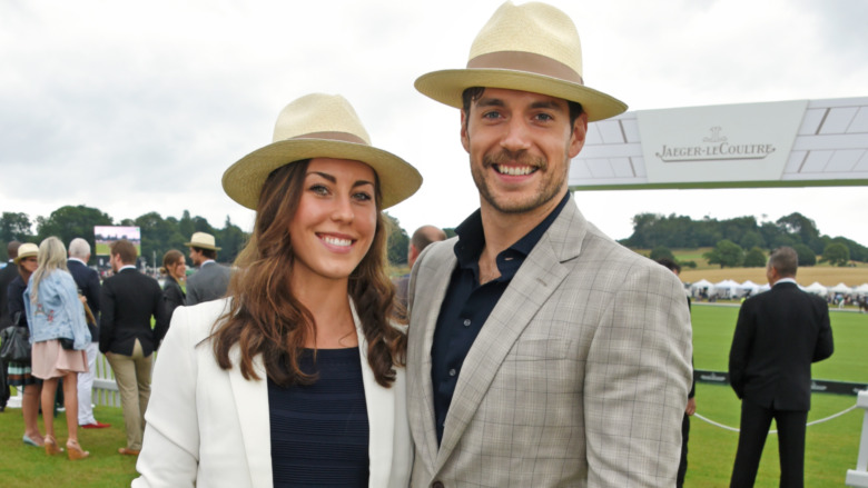 Lucy Cork and Henry Cavill at a polo match in 2017