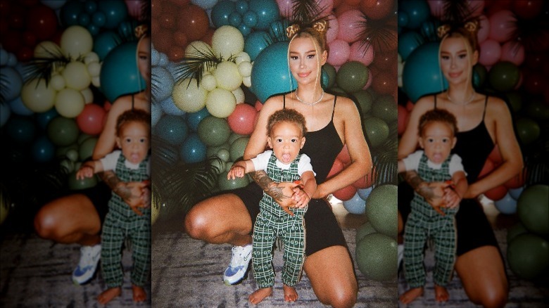 Iggy Azalea with her son Onyx