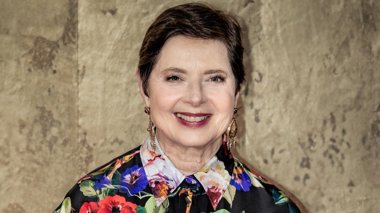 Isabella Rossellini smiling