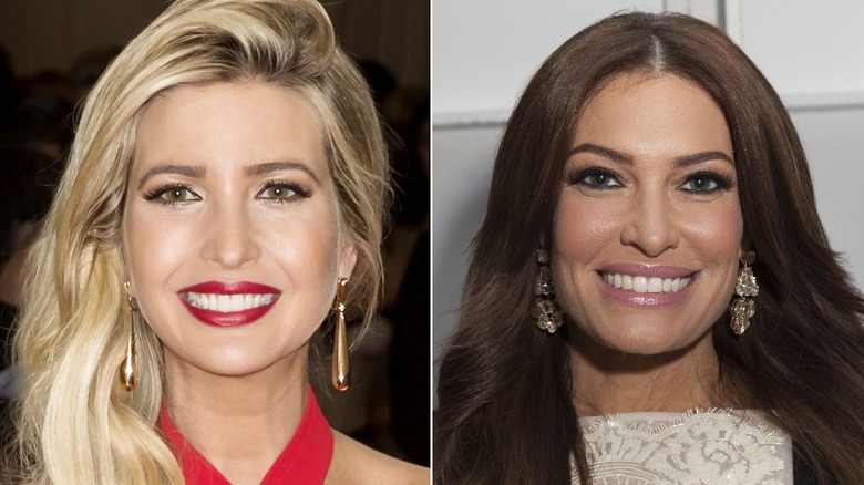 Ivanka Trump Kimberly Guilfoyle split image