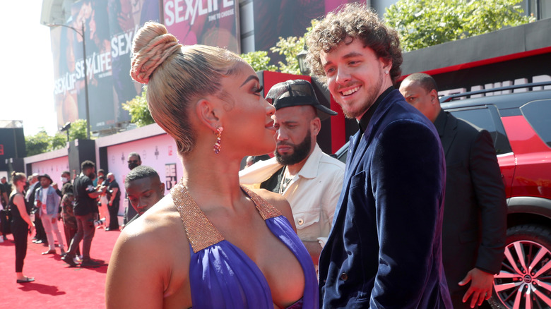 Jack Harlow and Saweetie on the red carpet