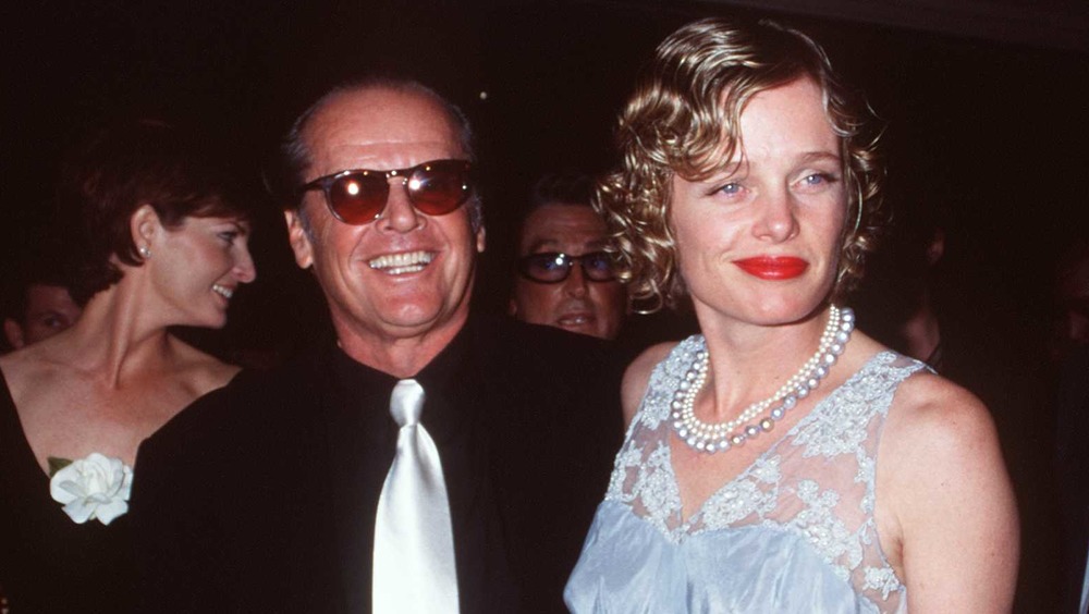 Jack Nicholson and Rebecca Broussard, smiling