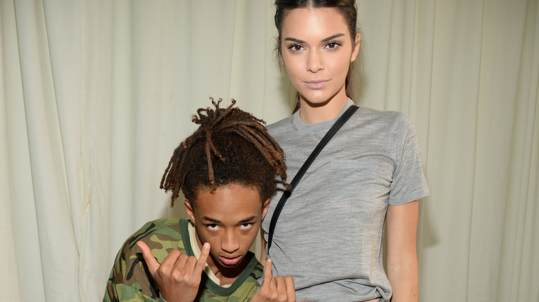 Jaden Smith and Kendall Jenner posing together