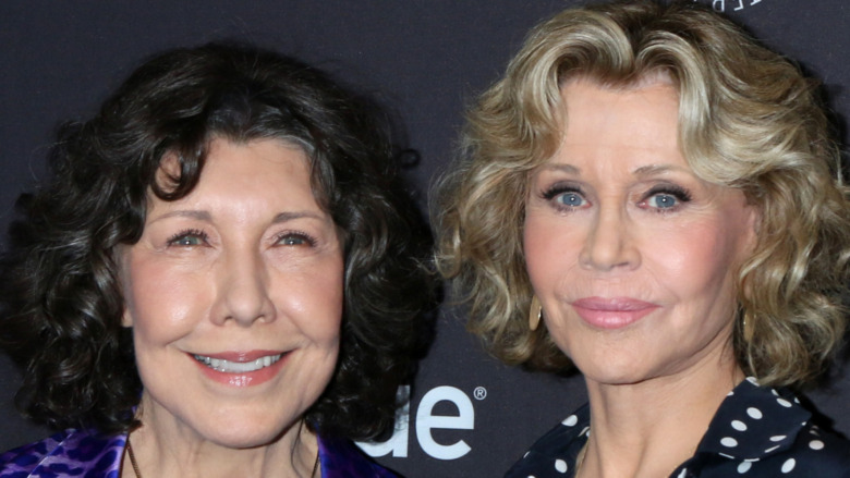 Lily Tomlin and Jane Fonda smiling