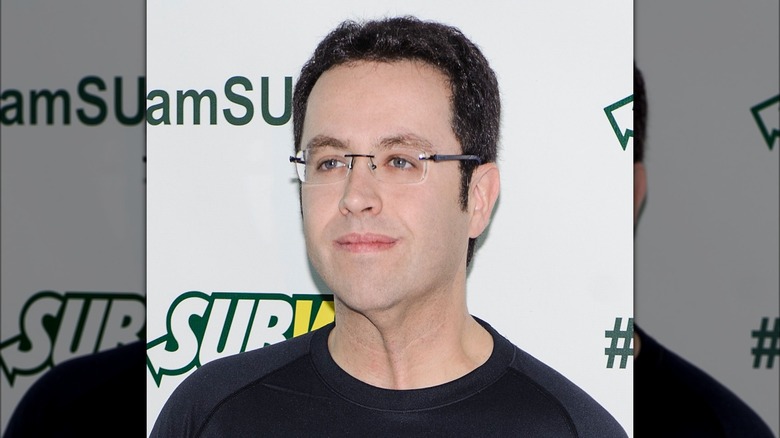 Jared Fogle strained neck glasses