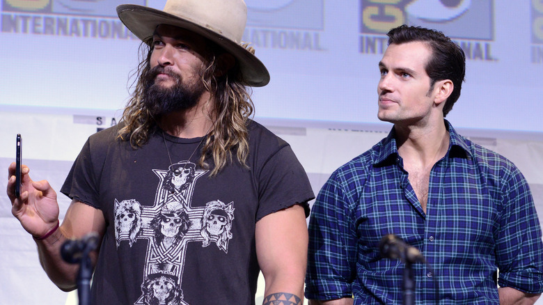 Jason Momoa and Henry Cavill attend Comic-Con